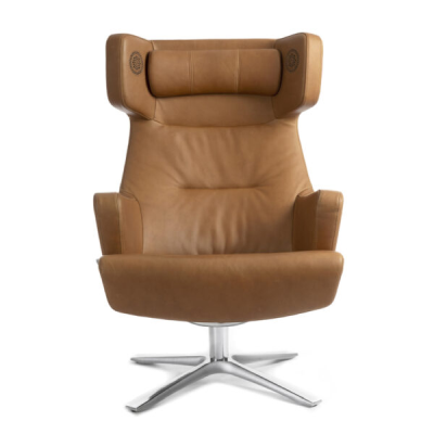 Myplace fåtölj med ljudsystem Western cognac/quattro alu#2