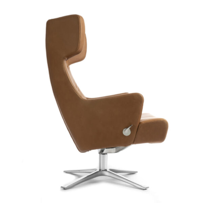 Myplace fåtölj med ljudsystem Western cognac/quattro alu#3