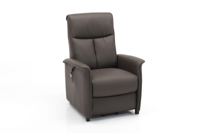 Comodo reclinerfåtölj MS160L2+ el nacke Skinn/skai Soleda 441 svart