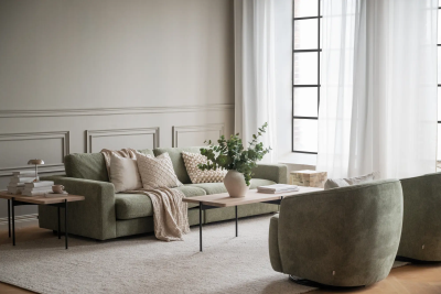 Dermot fåtölj tyg Max grön snurr+gung#4