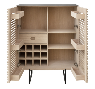 Porto highboard bar oiled mocca LO36#4