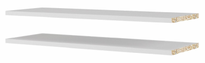 Extra hyllplan till hylla Basic 80 2-pack vit 71771