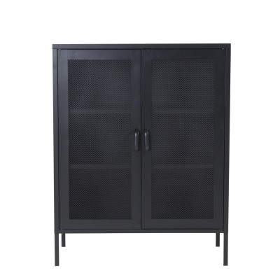 Misha lågt skåp svart metall#2