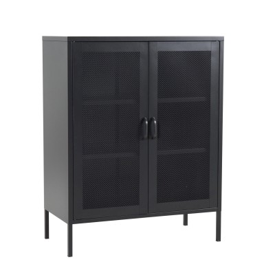 Misha lågt skåp svart metall#3