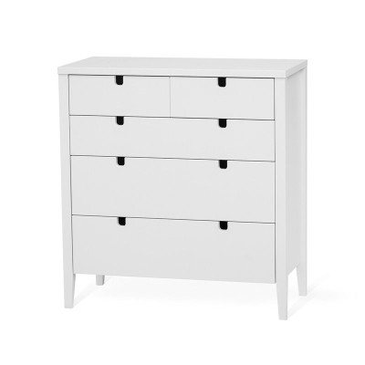 Klinte byrå 3+2 lådor vitlack