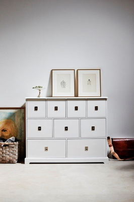 Smögen byrå 9 lådor vitlack#2