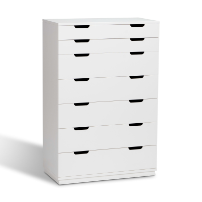 Aoko byrå 7 lådor vitlack