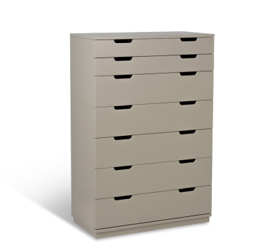 Aoko byrå 7 lådor beige