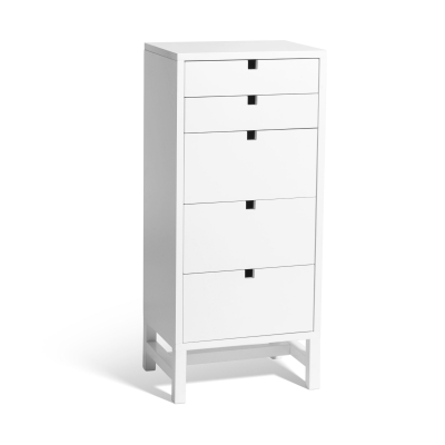 Falsterbo byrå liten 5 lådor vitlack