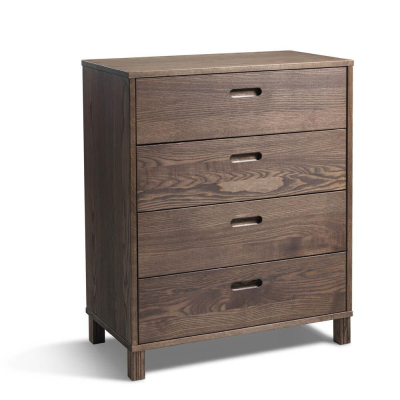 Leon byrå 4 lådor brunoljad ask