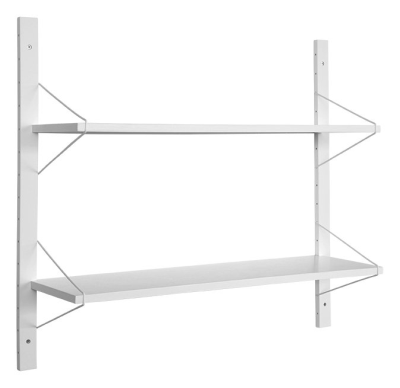 Elma vägghylla vitlack/vit metall