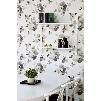 Elma vägghylla vitlack/vit metall#2