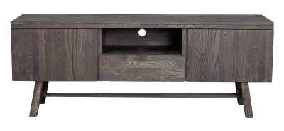 Brooklyn mediabänk 160 mörkbrun ek#2