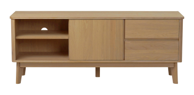 Yumi mediabänk 152 lackad ek