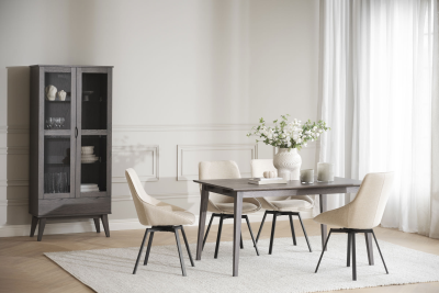 Filippa vitrinskåp 2D 1L mörkbrun ek#4