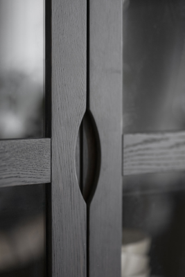 Filippa vitrinskåp 2D 1L mörkbrun ek#6