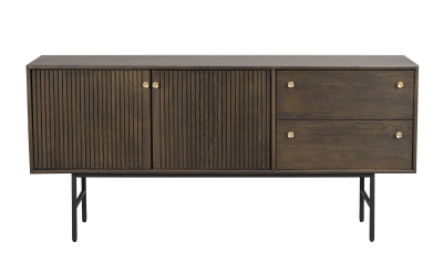 Clearbrook sideboard 160 brun ek/svart metall#1