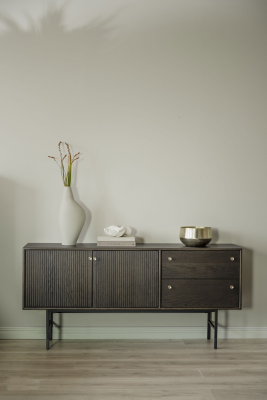 Clearbrook sideboard 160 brun ek/svart metall#2