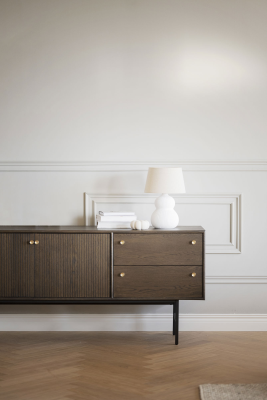 Clearbrook sideboard 160 brun ek/svart metall#6