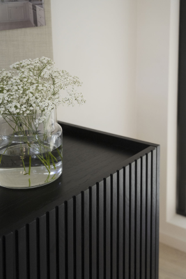 Halifax sideboard 160 svart ek/svart metall#4