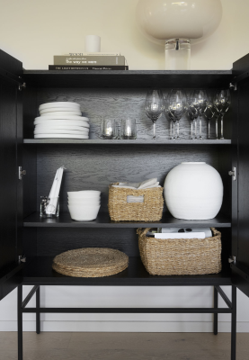 Halifax skåp 100 svart ek/svart metall#4