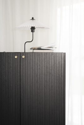 Halifax skåp 100 svart ek/svart metall#7