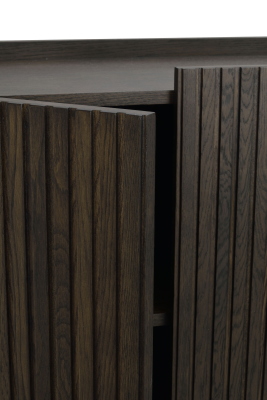 Halifax skåp 100 brun ek/svart metall#9