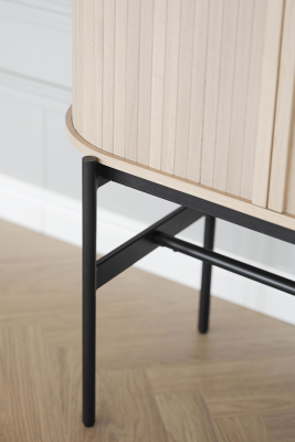 Haddington skåp 102 vitpigmenterad ek/svart#7