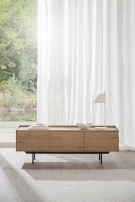 Brewerton TV-bänk 160 ek/svart metall#4