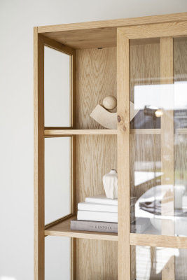 Hazelton vitrinskåp 2D 2L ek#6