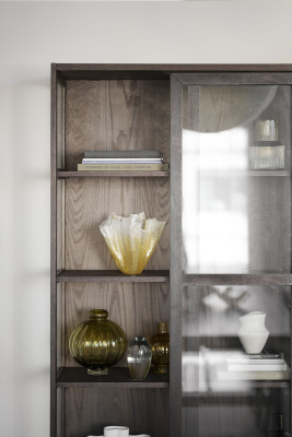 Hazelton vitrinskåp 2D 2L brun ek#6