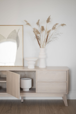 Yumi mediabänk 152 vitpigmenterad ek#3