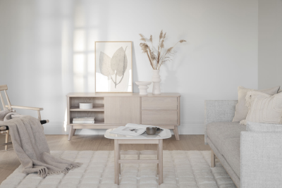 Yumi mediabänk 152 vitpigmenterad ek#4