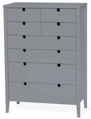 Klinte byrå 4+4 lådor grålack