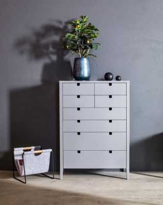 Klinte byrå 4+4 lådor grålack#2