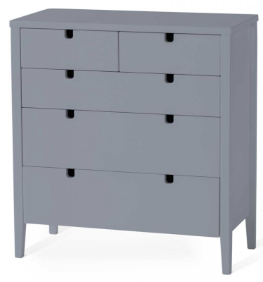 Klinte byrå 3+2 lådor djup grålack