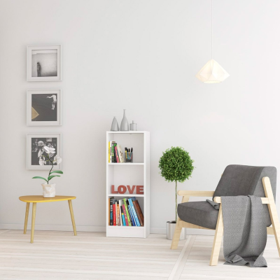 Basic hylla 40 cm låg vit 71774#2