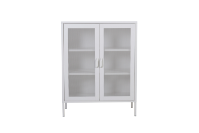 Misha lågt skåp vit metall#3