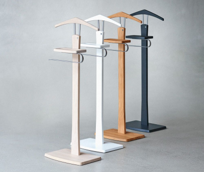 Zeve herrbetjänt vitlack/slipat stål#2