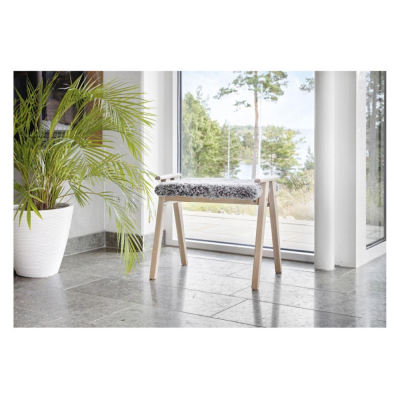 Alme pall vitoljad ek/fårskinn ljusgrå#2