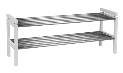 Confetti skohylla 100 vit/metall