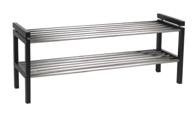 Confetti skohylla 100 svart/metall