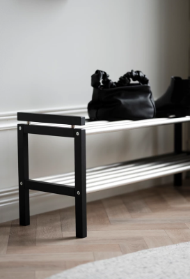 Confetti skohylla 100 svart/metall#2