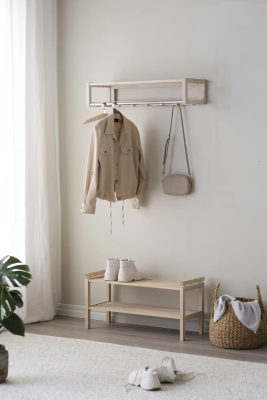 Confetti skohylla 80 vitpigmenterad ek#3