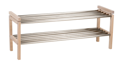 Confetti skohylla 100 vitpigmenterad ek/metall