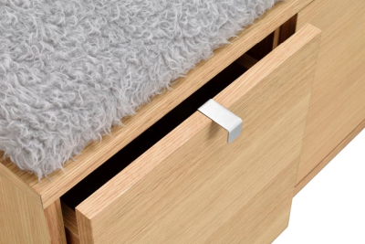 Confetti bänk 2L oljad ek/fårpälsimitation#2