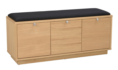 Confetti bänk 3L oljad ek/svart tyg#3