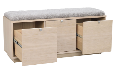 Confetti bänk 3L vitpigmenterad ek/fårskinnslook#4