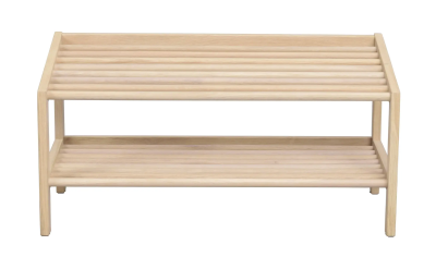 Hillmond skohylla 80 vitpigmenterad ek