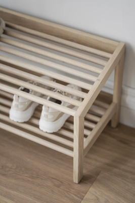 Hillmond skohylla 80 vitpigmenterad ek#4